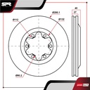 DISCO DEL. GMC CANYON L4 2.8L GAS 2004-2006 (VENTILADO)