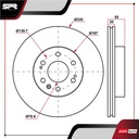 DISCO DEL. GMC SIERRA 1500 V6 4.3L GAS 2005-2017 (VENTILADO)