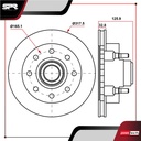 DISCO DEL. CHEVROLET C2500 V6 4.3L GAS 1995-1995 (VENTILADO)