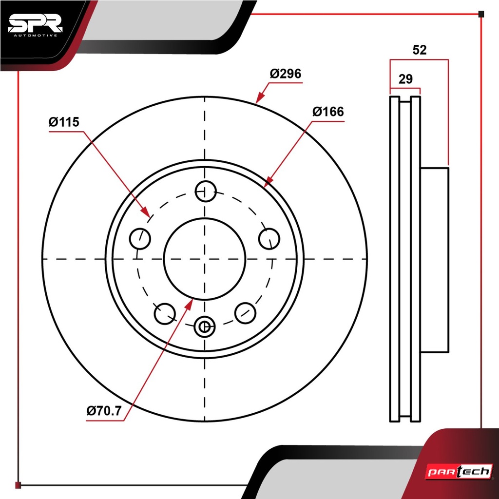 DISCO DEL. CHEVROLET CAPTIVA SPORT V6 3.0L GAS 2010-2015 (VENTILADO)