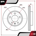 DISCO DEL. CHEVROLET CRUZE L4 1.8L GAS 2010-2016 (VENTILADO)