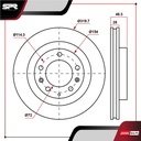 DISCO DEL. MAZDA CX-9 V6 3.7L GAS 2008-2015 (VENTILADO)