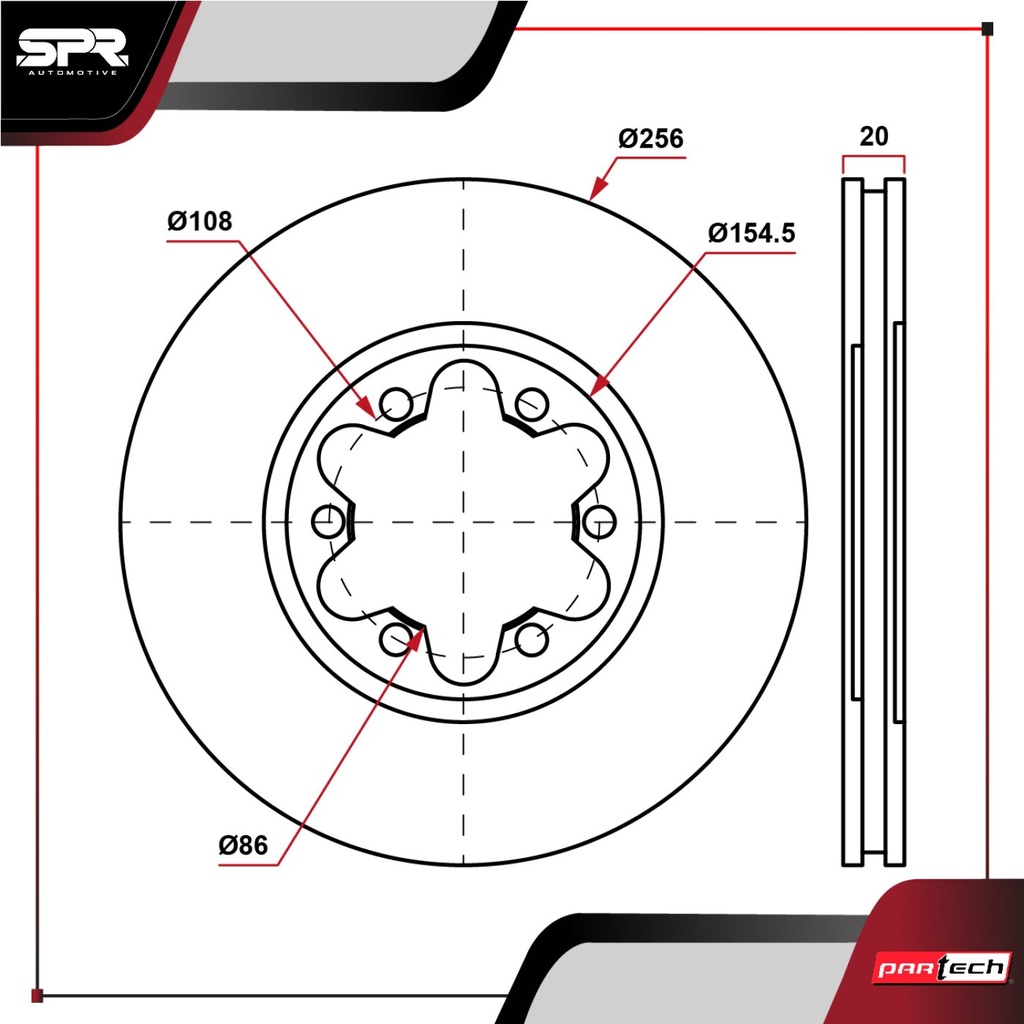 DISCO DEL. MAZDA B2600 L4 2.6L GAS 1987-1993 (VENTILADO)