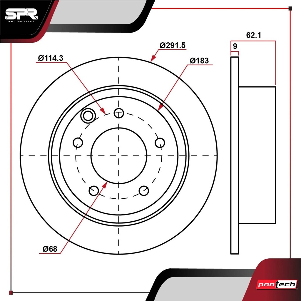 PA-DP-31312 — DISCO TRAS. NISSAN SENTRA L4 1.8L GAS 2015-2019 (SOLIDO)
