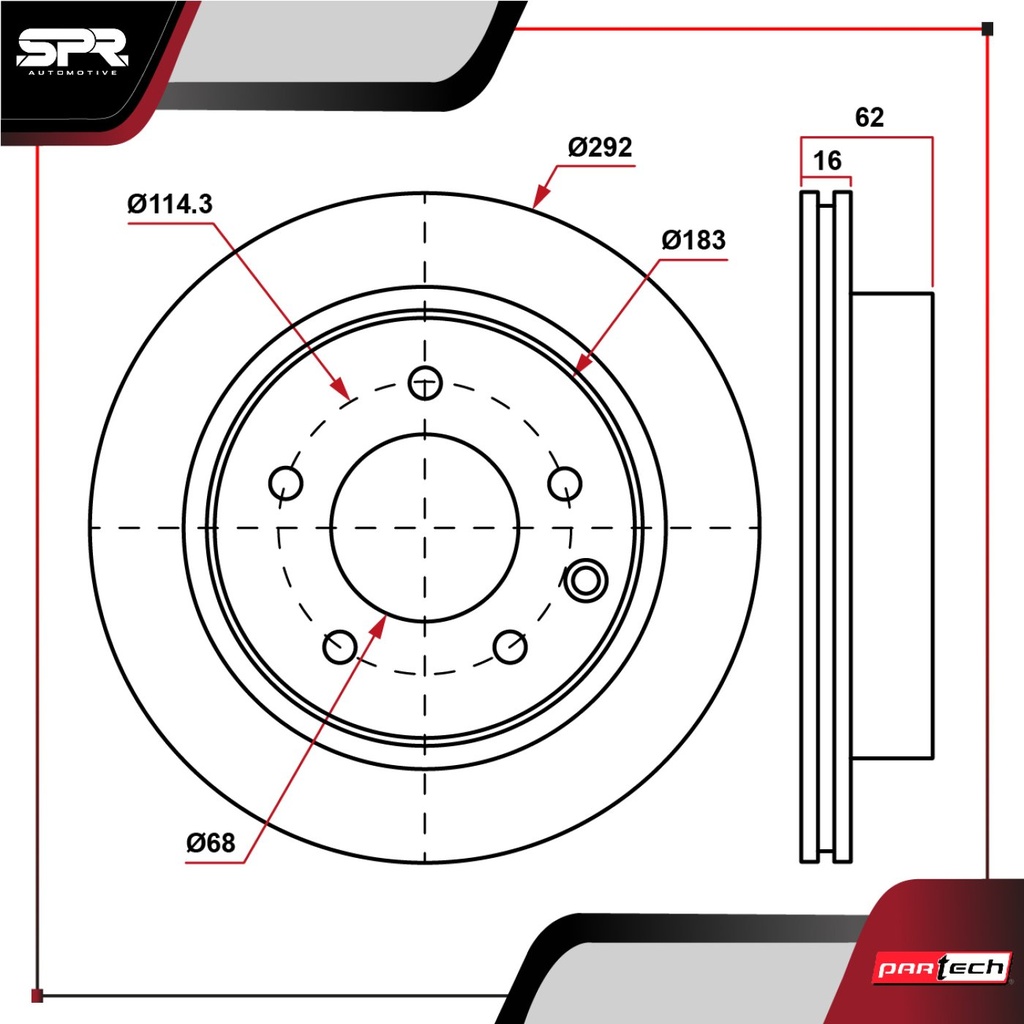 DISCO TRAS. NISSAN X-TRAIL L4 2.0L GAS 2018-2022 (VENTILADO)