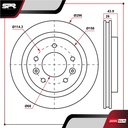 DISCO DEL. NISSAN SENTRA L4 2.5L GAS 2007-2012 (VENTILADO)