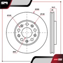DISCO DEL. VOLKSWAGEN JETTA L5 2.5L GAS 2008-2015 (VENTILADO)
