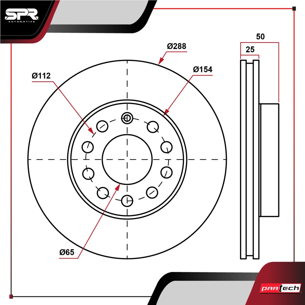 PA-DP-34303 — DISCO DEL. VOLKSWAGEN JETTA L4 1.8L GAS 2014-2018 (VENTILADO)