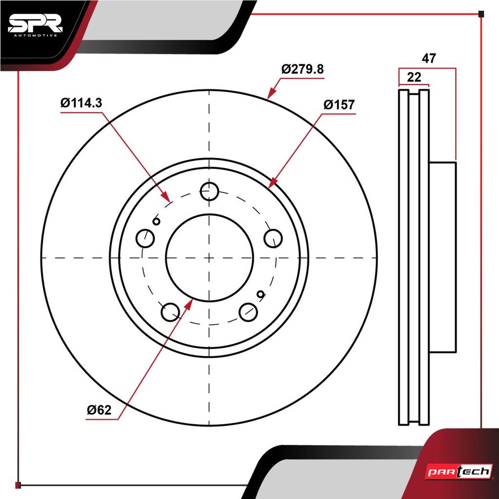 PA-DP-31499 — DISCO DEL. SUZUKI CIAZ L4 1.4L GAS 2016-2023 (VENTILADO)