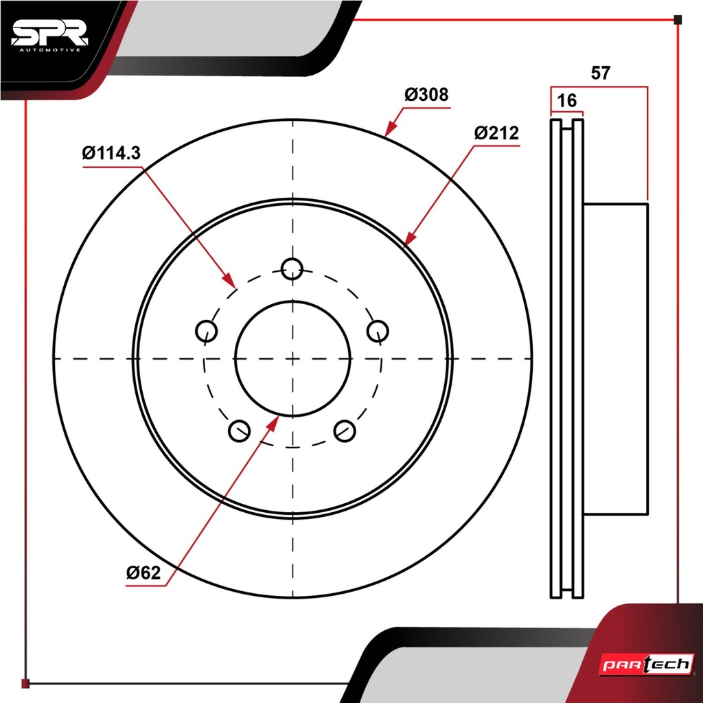 PA-DP-31540 — DISCO TRAS. SUZUKI GRAND VITARA L4 2.4L GAS 2009-2013 (VENTILADO)