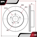 DISCO TRAS. SUZUKI GRAND VITARA L4 2.4L GAS 2009-2013 (VENTILADO)
