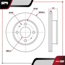 DISCO DEL. DODGE ATOS L4 1.0L GAS 2001-2004 (VENTILADO)