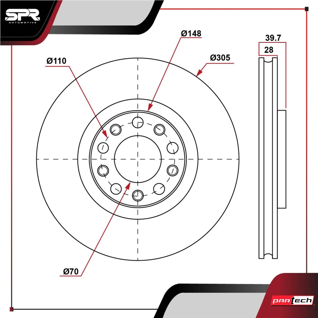 PA-DP-05089 — DISCO DEL. CHRYSLER 200 L4 2.4L GAS 2013-2015 (VENTILADO)