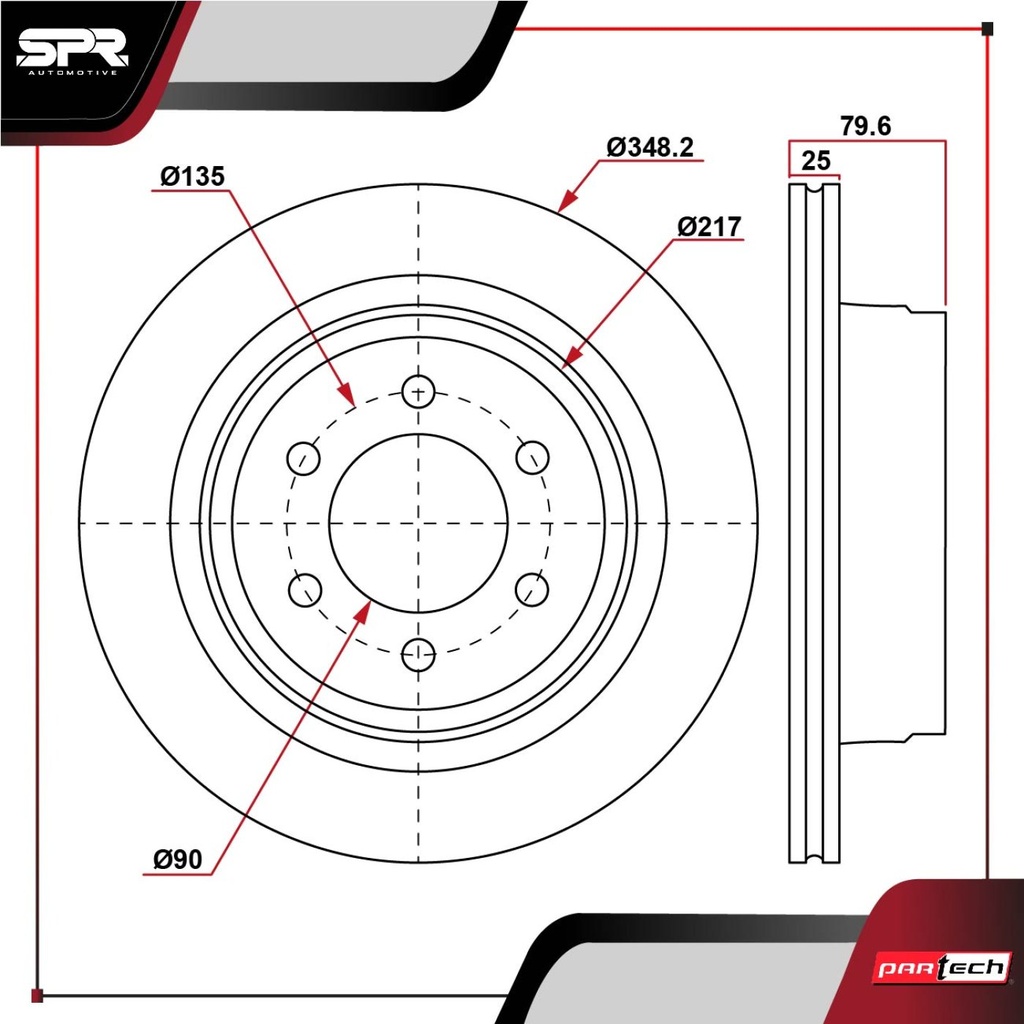 DISCO TRAS. FORD LOBO 5.0L GAS 2011-2020 (VENTILADO)