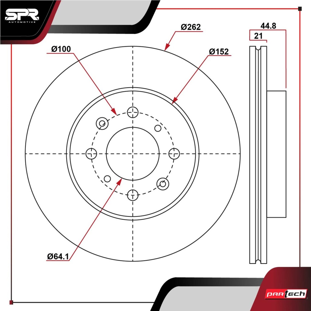 DISCO DEL. HONDA CITY L4 1.5L GAS 2014-2022 (VENTILADO)