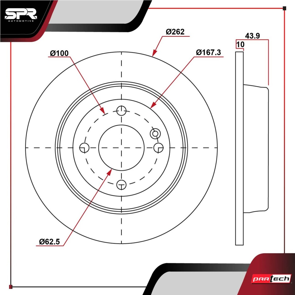 PA-DP-11011 — DISCO TRAS. HYUNDAI ACCENT L4 1.6L GAS 2018-2022 (SOLIDO)
