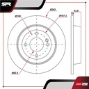 DISCO TRAS. HYUNDAI ACCENT L4 1.6L GAS 2018-2022 (SOLIDO)