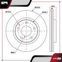 DISCO DEL. NISSAN SENTRA L4 1.8L GAS 2013-2019 (VENTILADO)
