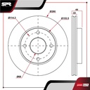 DISCO DEL. NISSAN TIIDA L4 1.6L GAS 2013-2018 (VENTILADO)