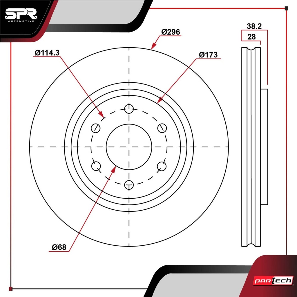 DISCO DEL. NISSAN FRONTIER V6 4.0L GAS 2005-2020 (VENTILADO)