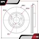 DISCO DEL. FORD EDGE V6 3.5L GAS 2007-2011 (VENTILADO)