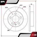 DISCO TRAS. VOLKSWAGEN GOLF L4 2.0L GAS 2000-2007 (SOLIDO)