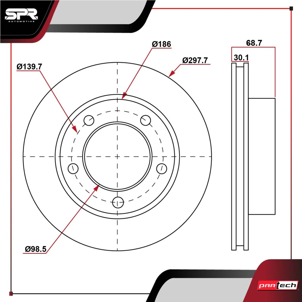 DISCO DEL. FORD BRONCO V8 5.0L GAS 1980-1993 (VENTILADO)