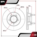 DISCO DEL. FORD EXPLORER V6 4.0L GAS 1991-1992 (VENTILADO)