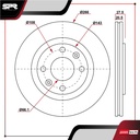 DISCO DEL. PEUGEOT 206 L4 1.6L GAS 2001-2007