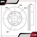 DISCO DEL. RAM PROMASTER 1500 V6 3.6L GAS 2014-2020 (VENTILADO)