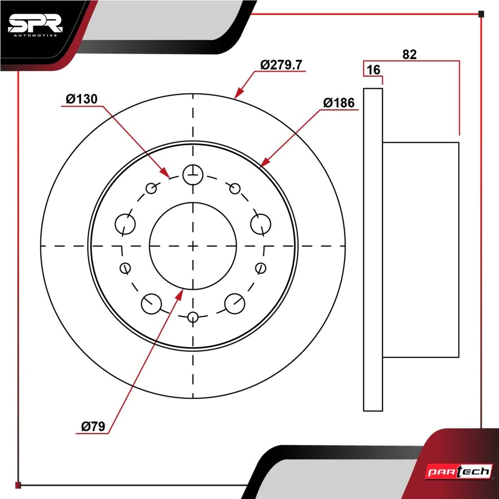 PA-DP-22002 — DISCO TRAS. RAM PROMASTER 1500 V6 3.6L GAS 2014-2020 (SOLIDO)