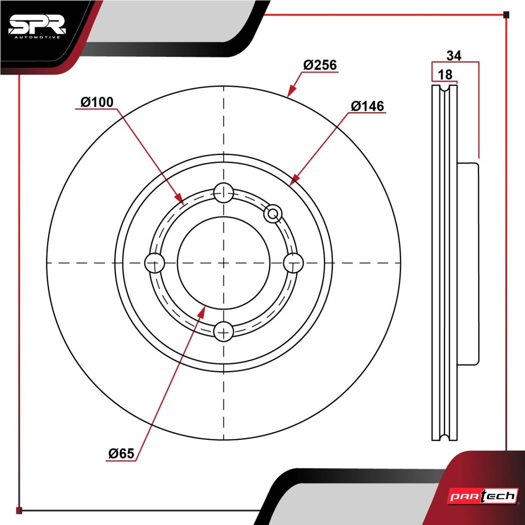 PA-DP-28024 — DISCO DEL. VOLKSWAGEN GOL L4 1.6L GAS 2009-2020 (VENTILADO)