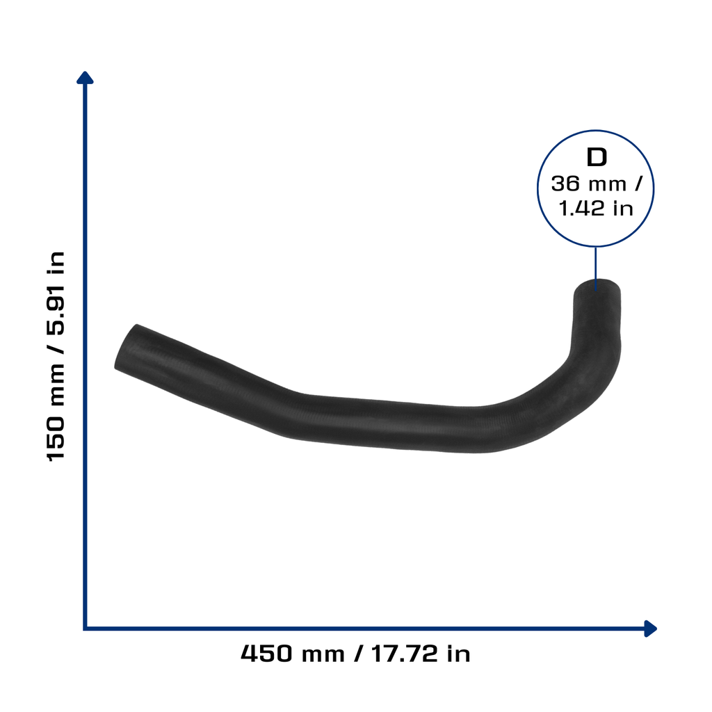 CA-5007 — Manguera Radiador CAUPLAS 5007