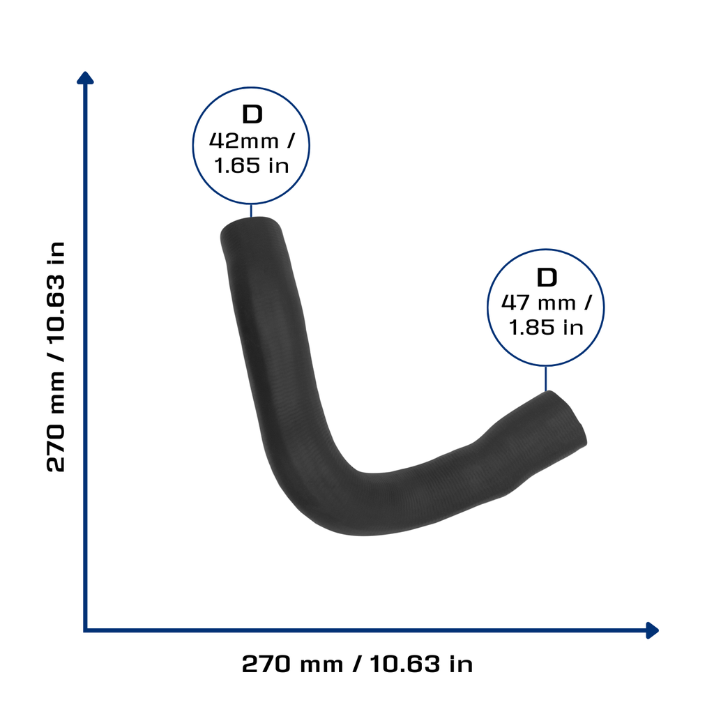 CA-3544 — Manguera Radiador CAUPLAS 3544