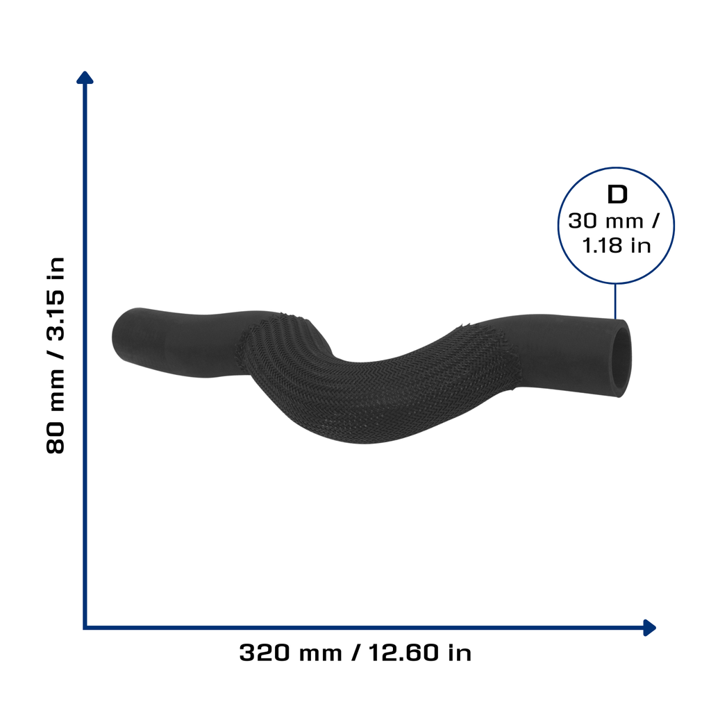 CA-9663 — Manguera Radiador CAUPLAS 9663