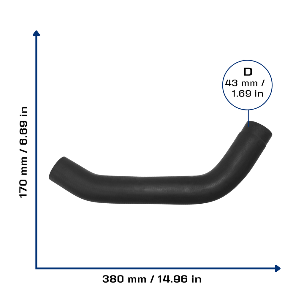 CA-5022 — Manguera Radiador CAUPLAS 5022