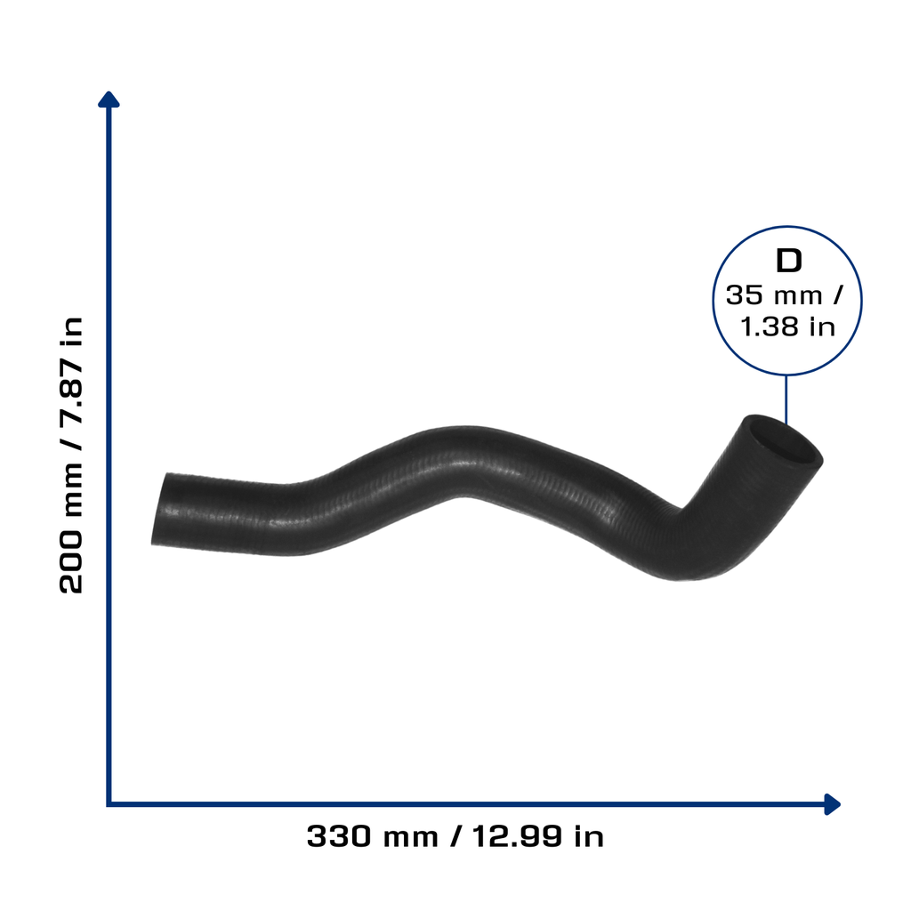 CA-3776 — Manguera Radiador CAUPLAS 3776