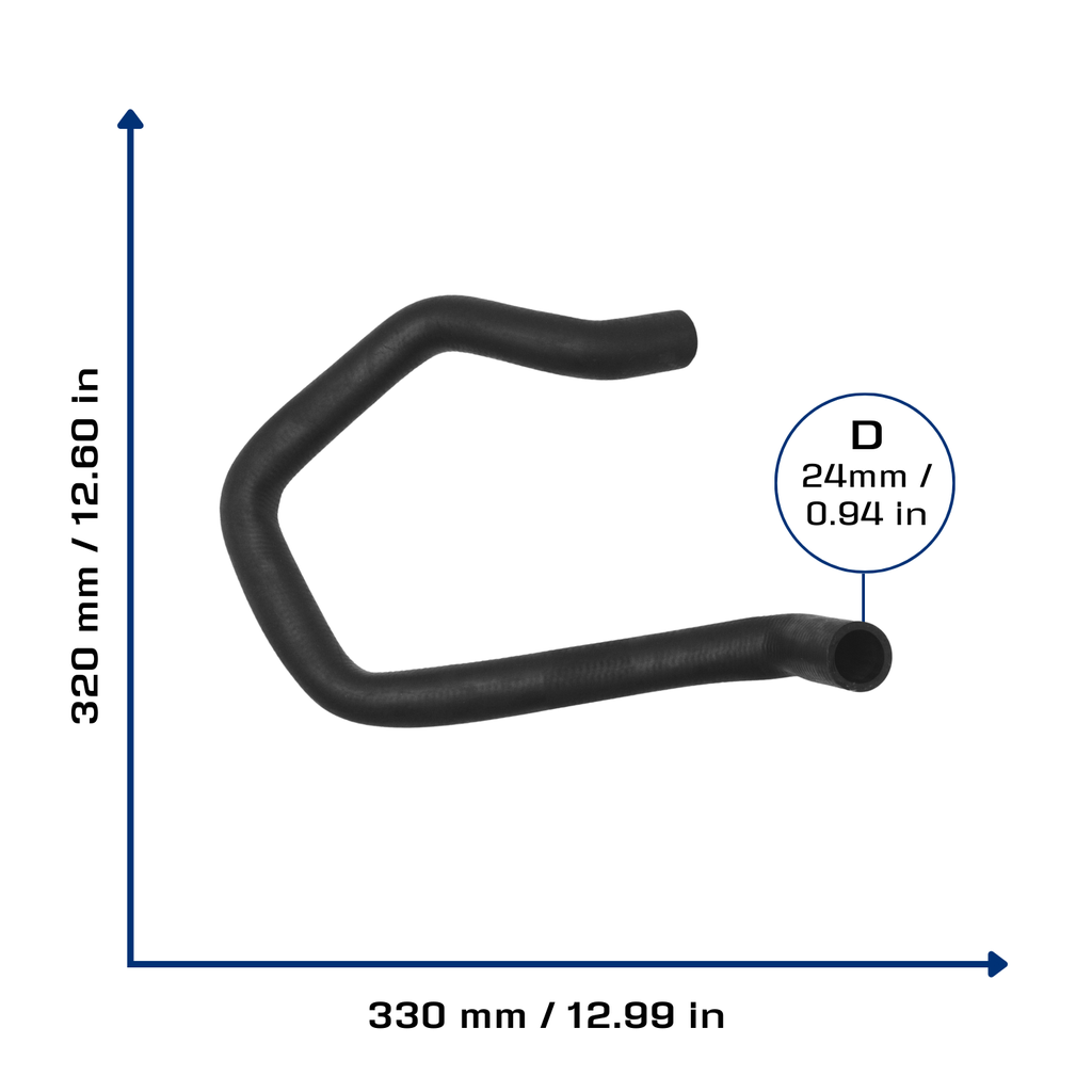 CA-3517 — Manguera Radiador CAUPLAS 3517