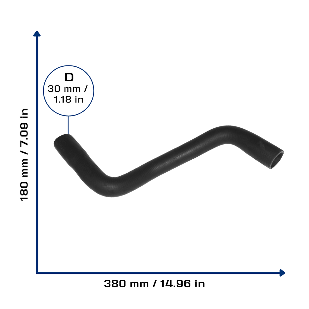 CA-6392 — Manguera Radiador CAUPLAS 6392