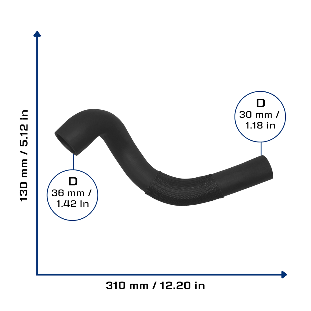 CA-4798 — Manguera Radiador CAUPLAS 4798