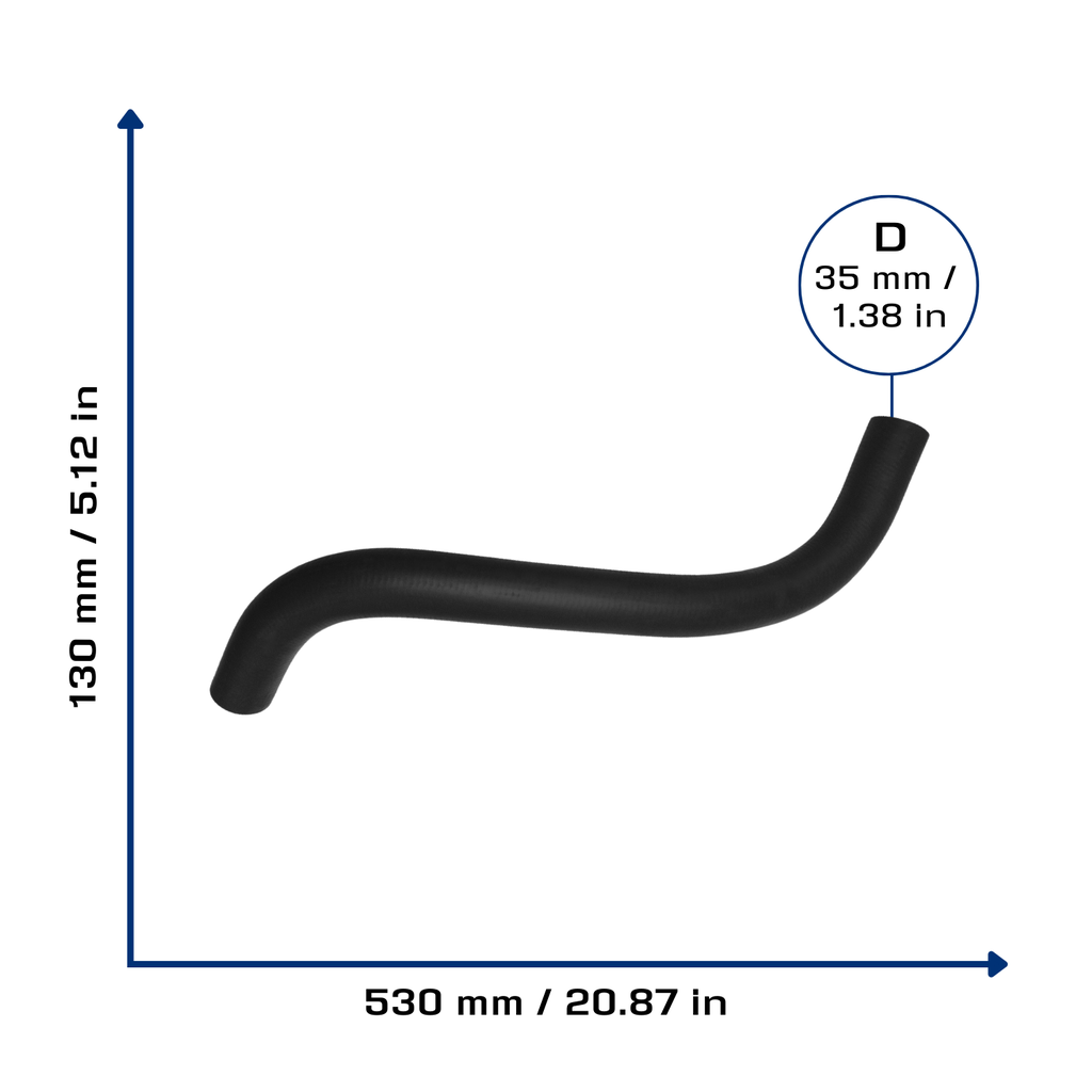 CA-3744 — Manguera Radiador CAUPLAS 3744