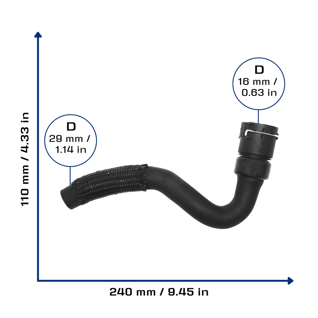 CA-11148 — Manguera Radiador CAUPLAS 11148