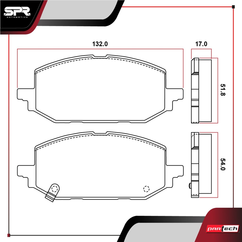 PA-PC2385K — Juego de Balatas de Disco PARTECH