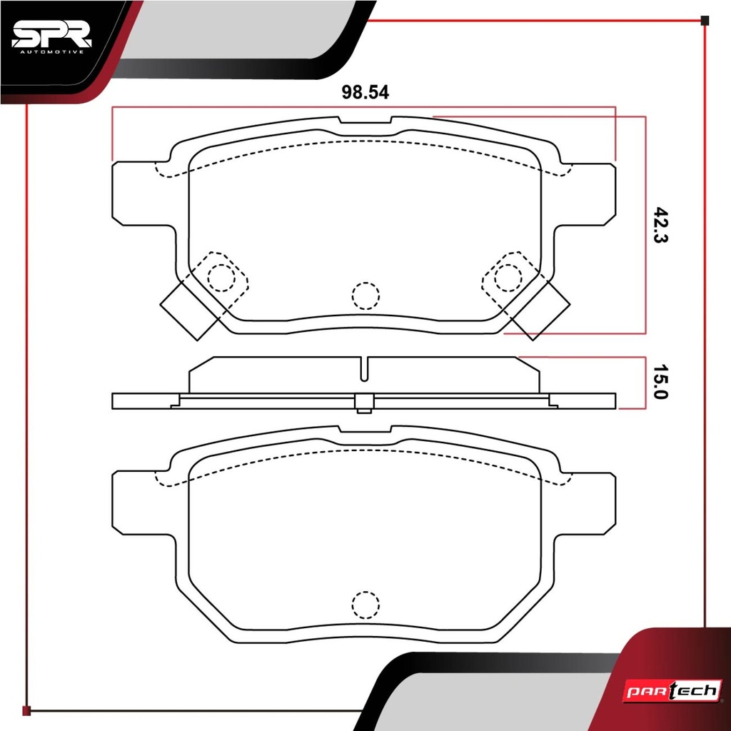 PASTILLAS DE FRENOS TRAS. TOYOTA COROLLA L4 1.8 GAS 2009-2020