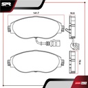 PASTILLAS DE FRENOS DEL. AUDI S3 L4 2.0 GAS 2015-2020