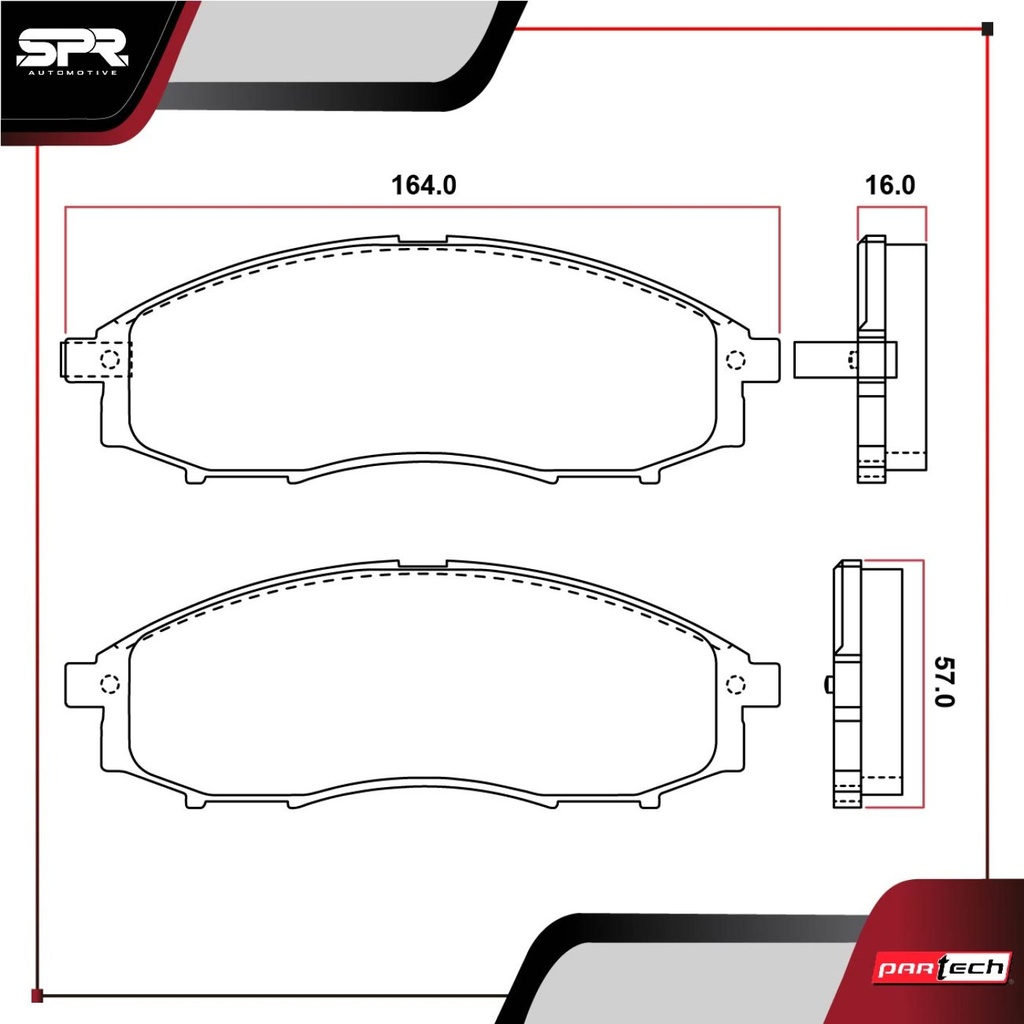 PASTILLAS DE FRENOS DEL. NISSAN XTERRA V6 3.3 GAS 2000-2004