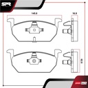 PASTILLAS DE FRENOS DEL. SEAT IBIZA L4 1.6L GAS 2018-2021