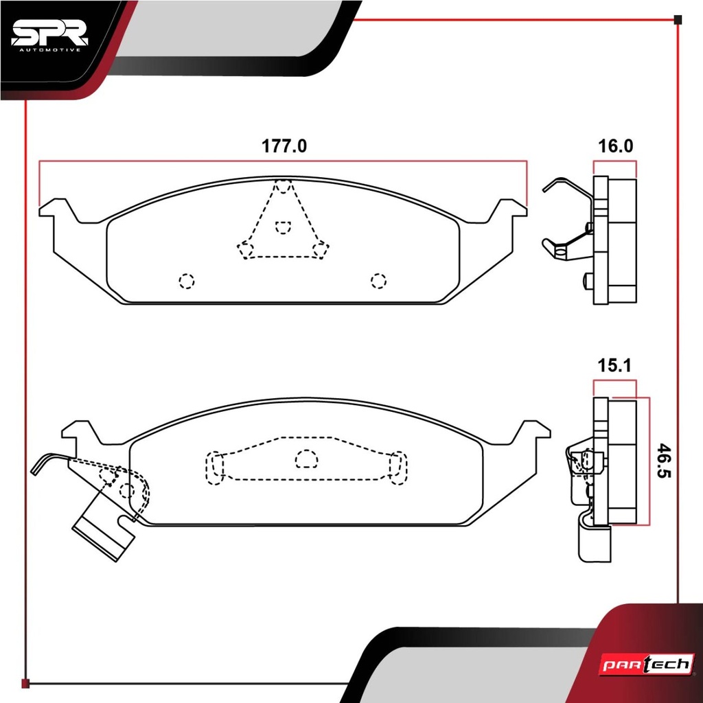 PASTILLAS DE FRENOS DEL. DODGE STRATUS L4 2.0 GAS 1995-2000