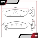 PASTILLAS DE FRENOS DEL. DODGE STRATUS L4 2.0 GAS 1995-2000
