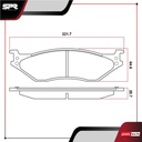PASTILLAS DE FRENOS DEL-TRAS. FORD E-550 V10 6.8 GAS 2002-2003